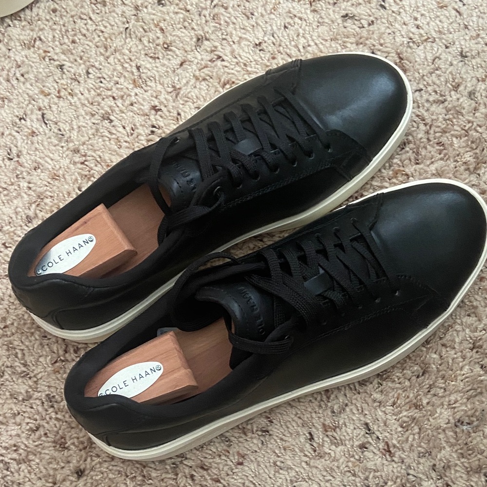 Cole Haan Brown and Black Leather Sneakers